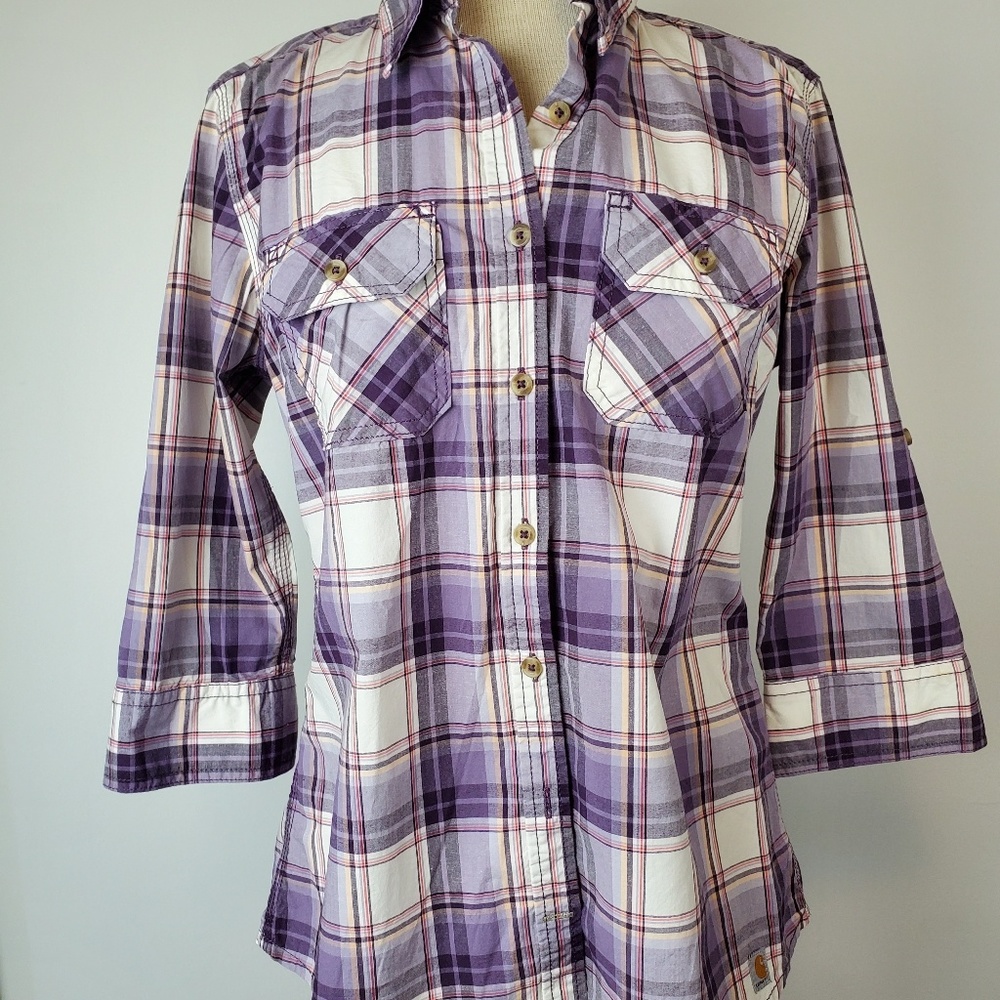  Carhartt Women’s Fairview Plaid Woven  B01-18